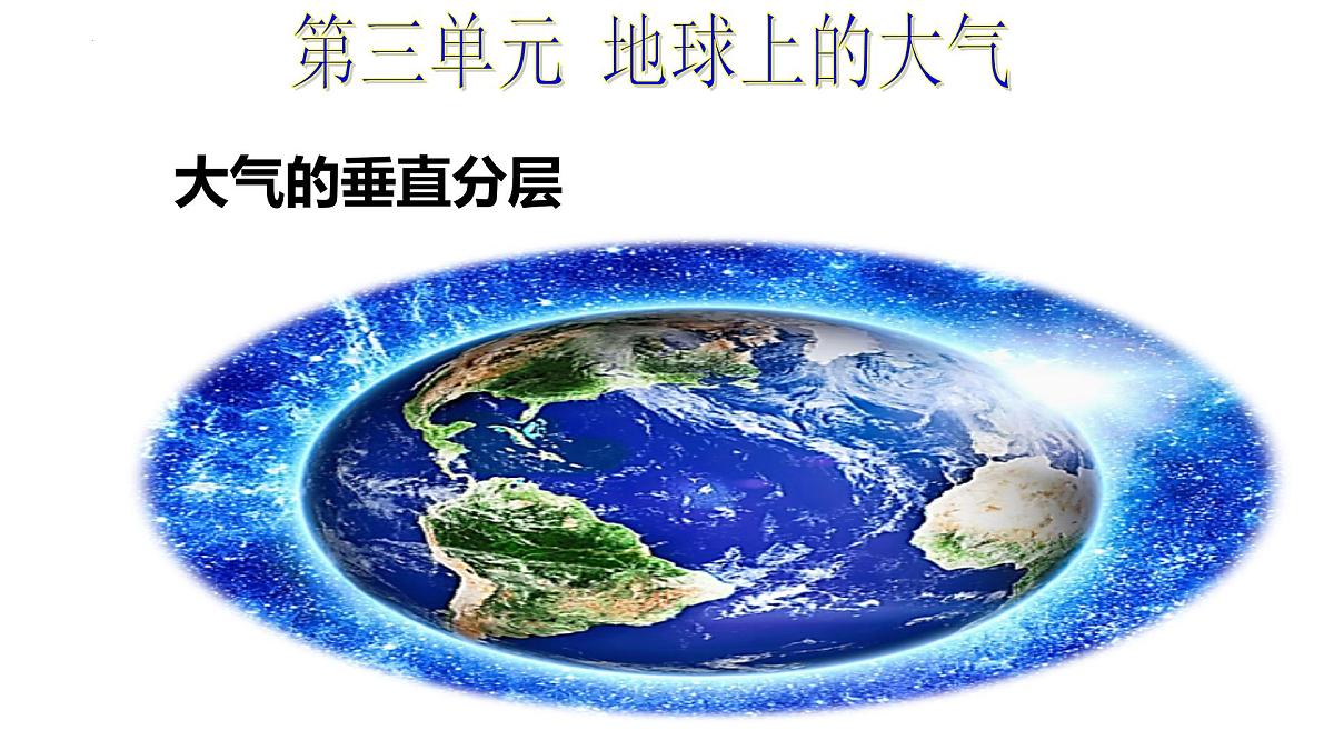 2026届高考地理一轮复习课件大气之大气的组成和垂直分层第1页