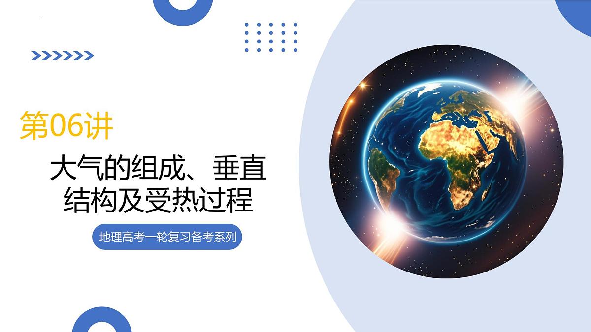 第06讲+大气的组成、垂直结构及受热过程(复习课件)(北京专用))2026年高考地理一轮复习讲练测第1页