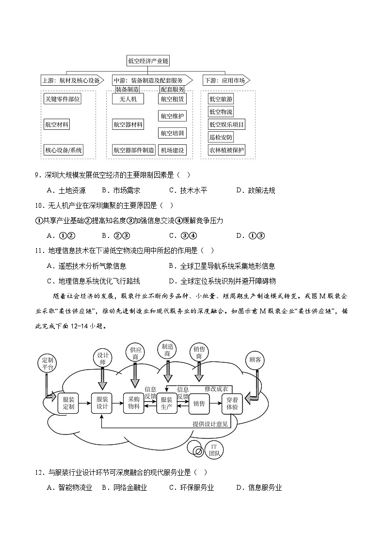 江西省丰城中学2024-2025学年高一下学期期末考试地理试卷(Word版附答案)第3页