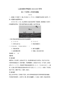 山东省德州市校际2024-2025学年高一下学期6月联考地理试卷（解析版）