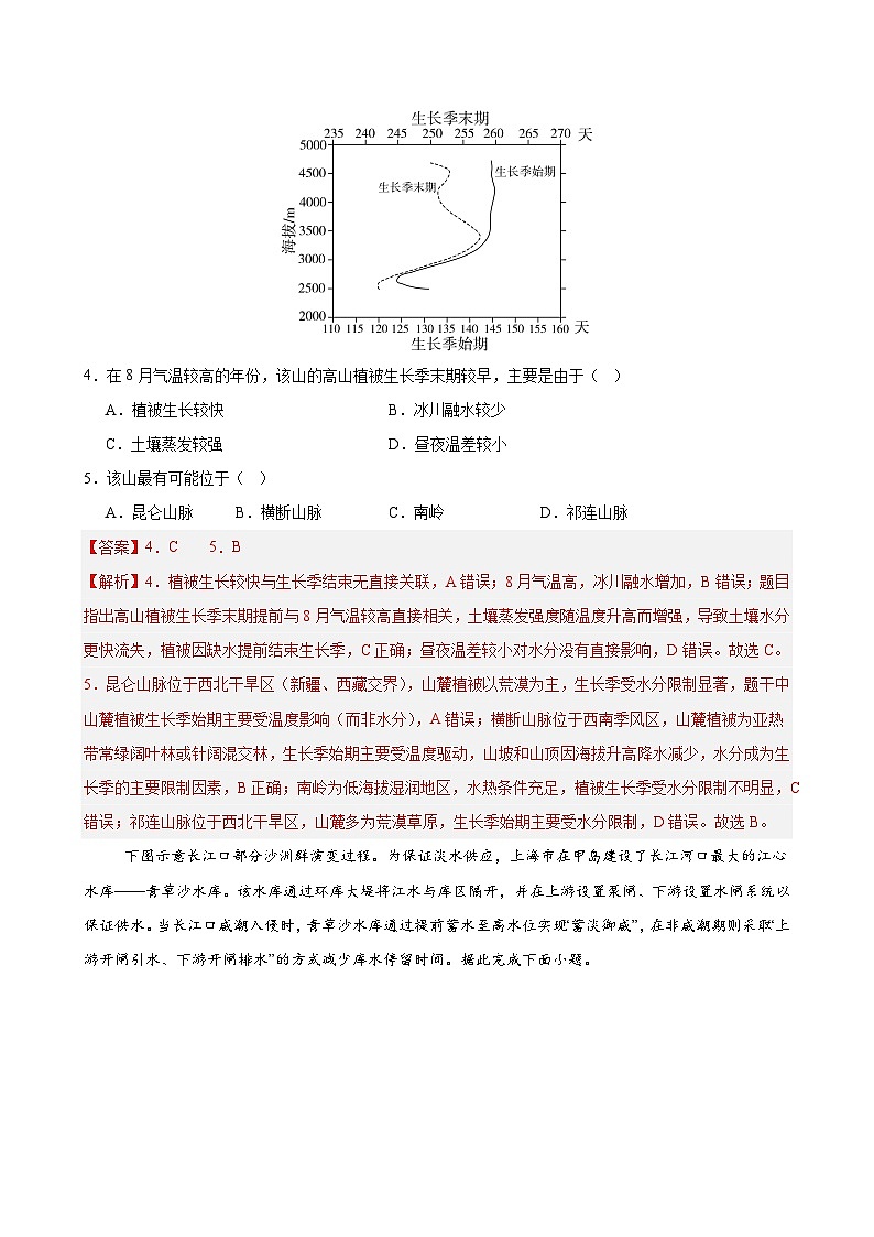 人教版2019选择性必修1地理第五章测试·提升卷(教师版)第3页
