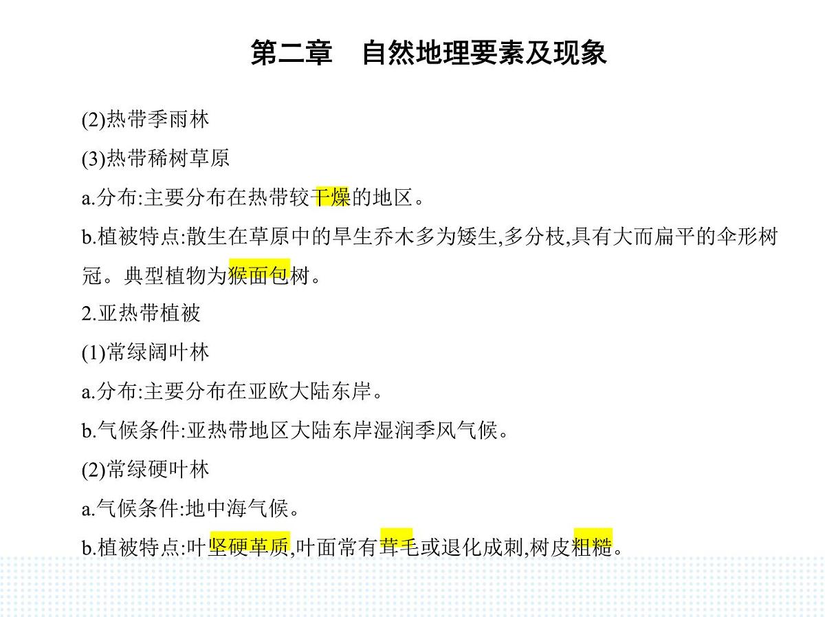 第七节 植被与自然环境的关系-知识点串讲课件-中图版高中地理高一上册(必修一)第2页
