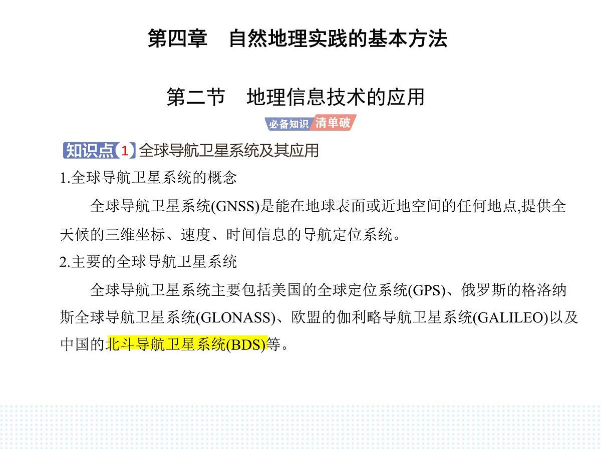 第二节 地理信息技术的应用-知识点串讲课件-中图版高中地理高一上册(必修一)第1页