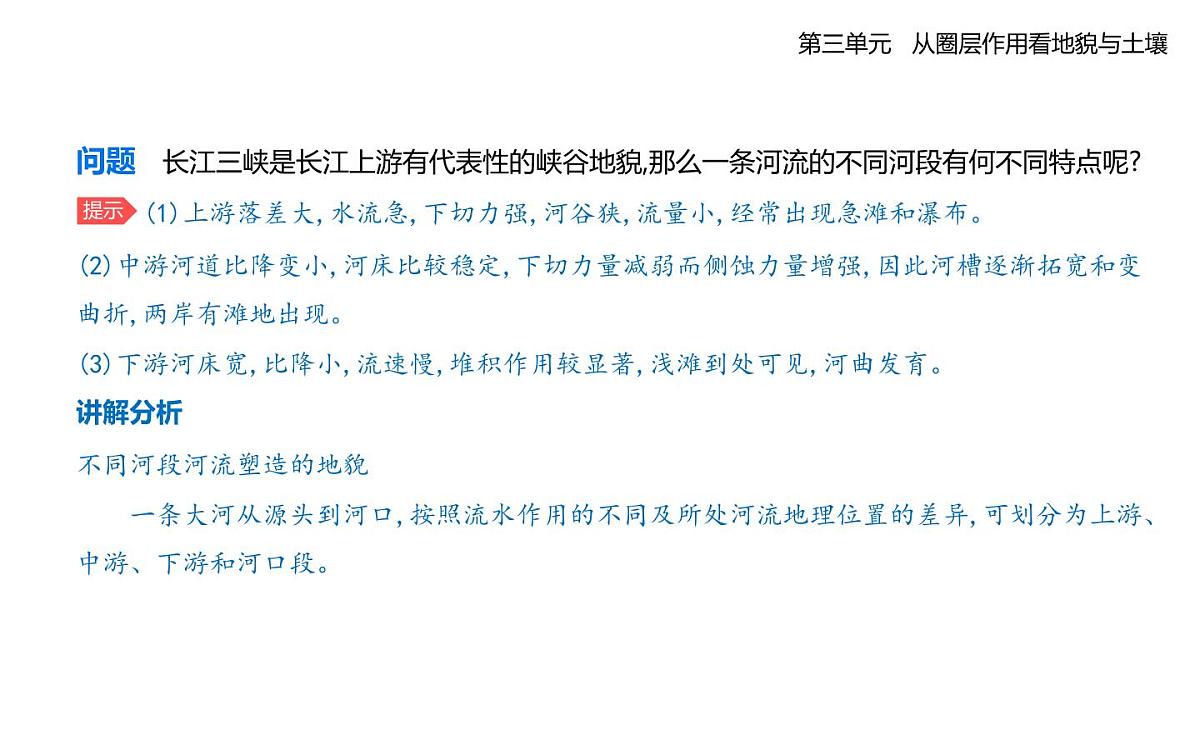 第三节 探秘澜沧江—湄公河流域的河流地貌知识点串讲课件-鲁教版高中地理高一上册(必修一)第5页