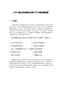 2025届山东省烟台市高三下三模地理试卷(含答案解析)