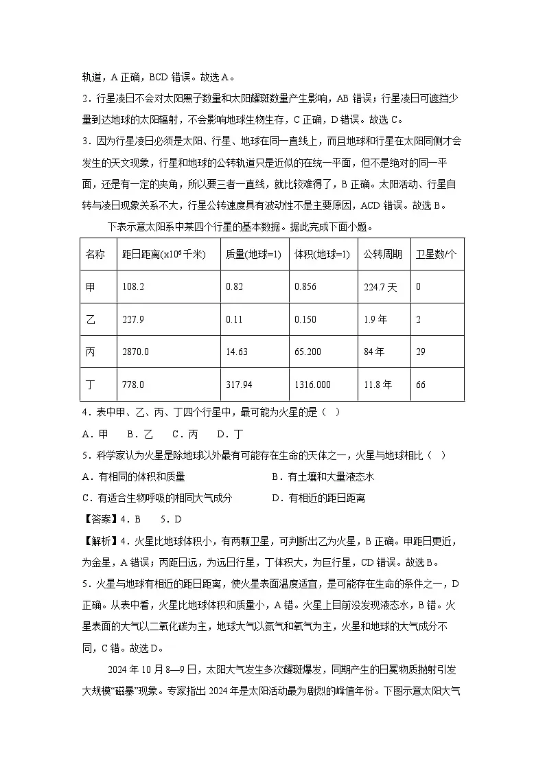 2025-2026学年高一上学期第一次月考卷(湖南专用)地理试卷(解析版)第2页