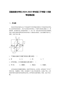 河南省部分学校2024-2025学年高三下学期5月联考地理试题（含答案解析）
