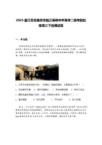 2025届江苏省南京市临江高级中学高考二模考前拉练高三下地理试题（含答案解析）