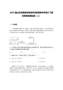 2025届山东省聊城市临清市实验高级中学高三下模拟预测地理试题（二）（含答案解析）