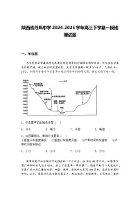 陕西省丹凤中学2024-2025学年高三下学期一模地理试题（含答案解析）