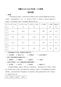 2026安徽省高二上学期9月秋季检测试题地理含答案