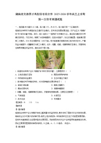湖南省炎德英才名校联考联合体2025-2026学年高三上学期第一次联考地理试卷（解析版）