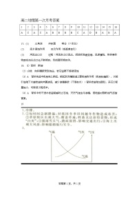江西省上饶市余干县蓝天实验学校2025-2026学年高二上学期第一次月考地理试题（图片版，含答案）含答案解析