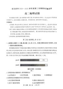 河南省驻马店市2024-2025学年高二下学期期末质量监测地理试卷（含答案）