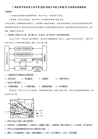 广西钦州市钦北区大寺中学2025-2026学年高三上学期10月考试地理试卷(含答案)