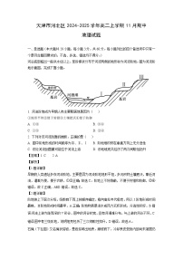 2024~2025学年天津市河北区高二（上）11月期中地理试题（解析版）
