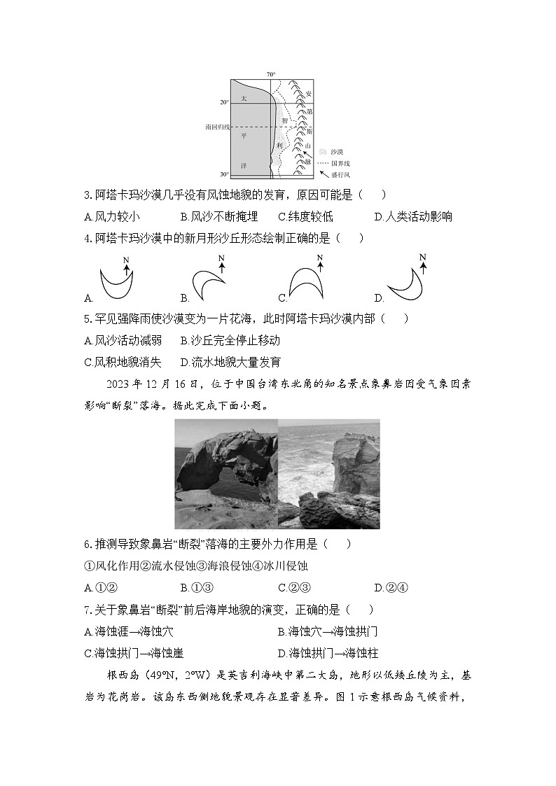 4.1.2常见的地貌类型——高一地理人教版(2019)必修一精品同步分层练第2页