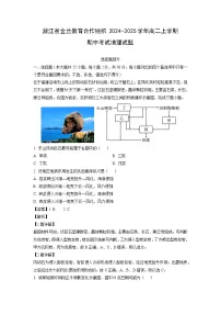 浙江省金兰教育合作组织2024-2025学年高二上学期期中考试地理试卷（解析版）