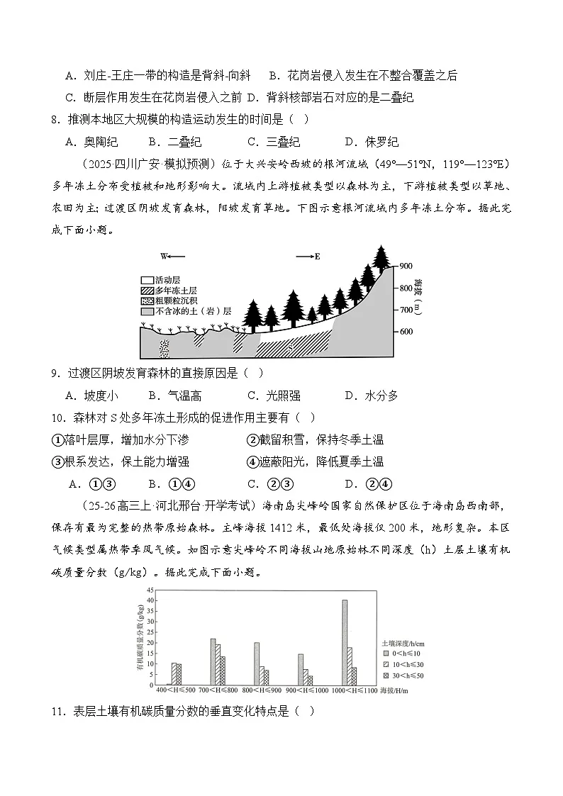 高考大专题 自然地理(专题测试卷二)(原卷版)第3页
