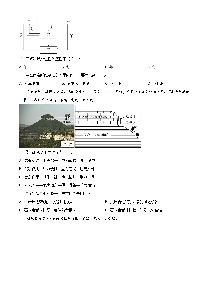 浙江省温州新力量联盟2025-2026学年高二上学期11月期中联考地理试题 Word版无答案第3页
