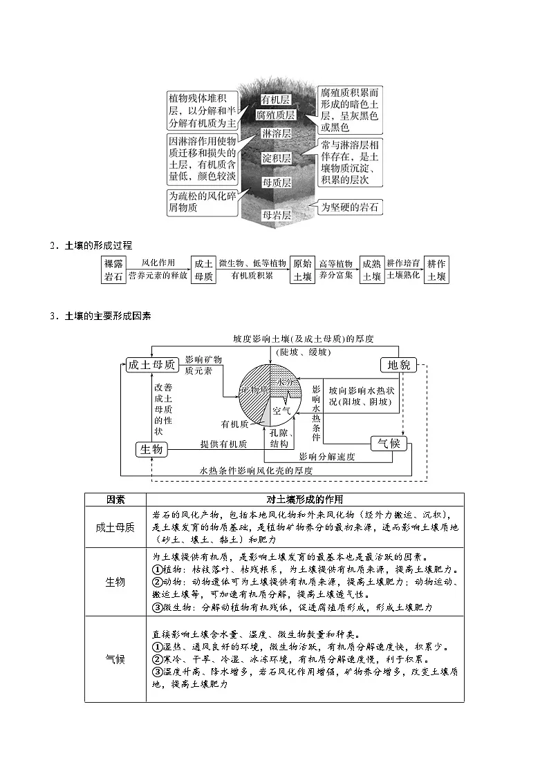 2026届高考地理二轮复习 土壤 专题讲义 (后附答案无解析)第2页