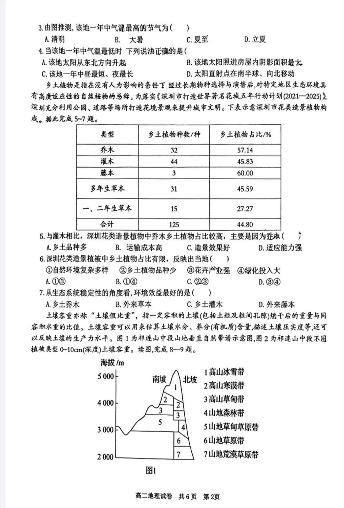 湖南省长沙市宁乡市2024-2025学年高二上学期1月期末地理试题第2页