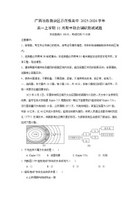 广西壮族自治区示范性高中2025-2026学年高一上学期11月期中联合调研测试地理试卷（解析版）