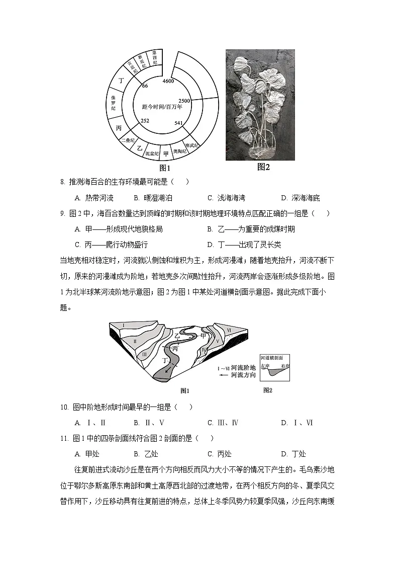河北省石家庄市(藁城、新乐、晋州)等七县联考2025-2026学年高一上学期11月期中考试地理试卷(学生版)第3页