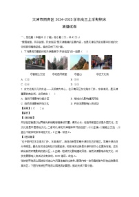 天津市西青区2024-2025学年高三上学期期末地理试卷（解析版）