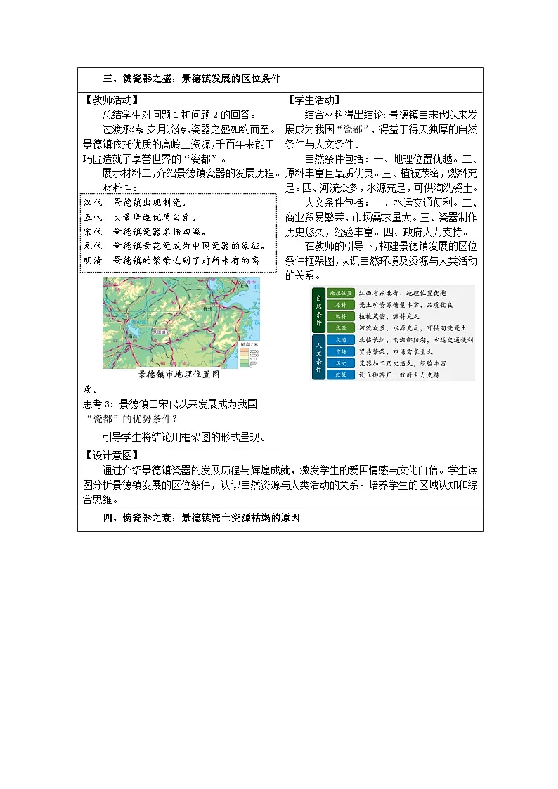 湘教版高中地理 选修3资源、环境与国家安全1.1 自然资源与人类活动》 表格式教案第3页