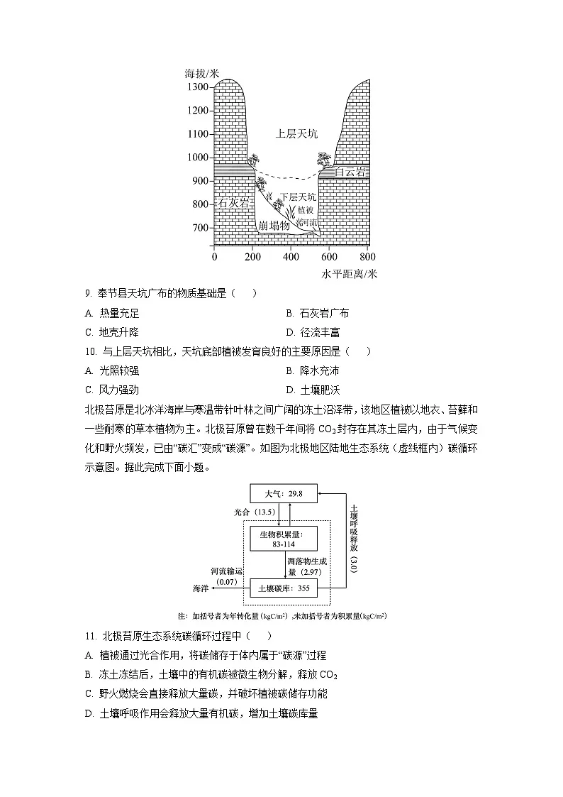 2025-2026学年青海省七校高三上学期12月联考地理试卷(学生版)第3页