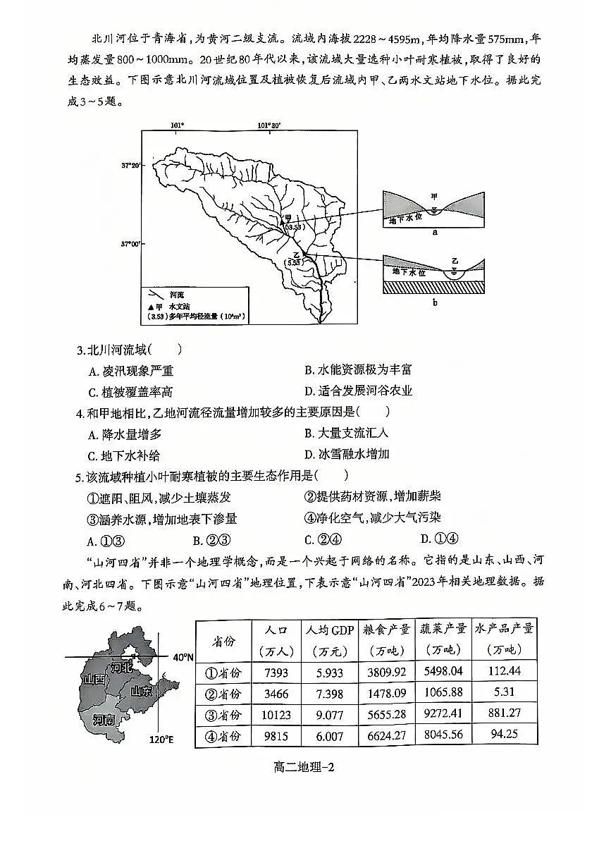 高二地理第2页