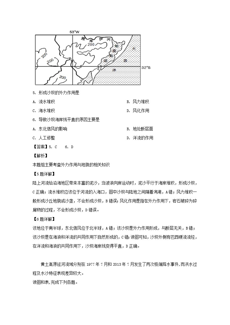 湖南师范大学附属中学2020届高三上学期月考地理试题第3页