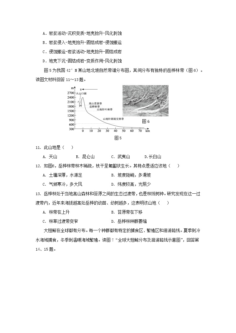 【地理】北京市西城区2019届高三上学期期末考试03