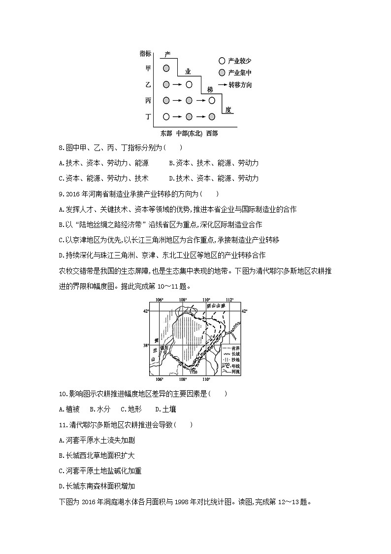 【地理】湖南省邵阳市邵东县第一中学2018-2019学年高二上学期期末考试(理)试题03