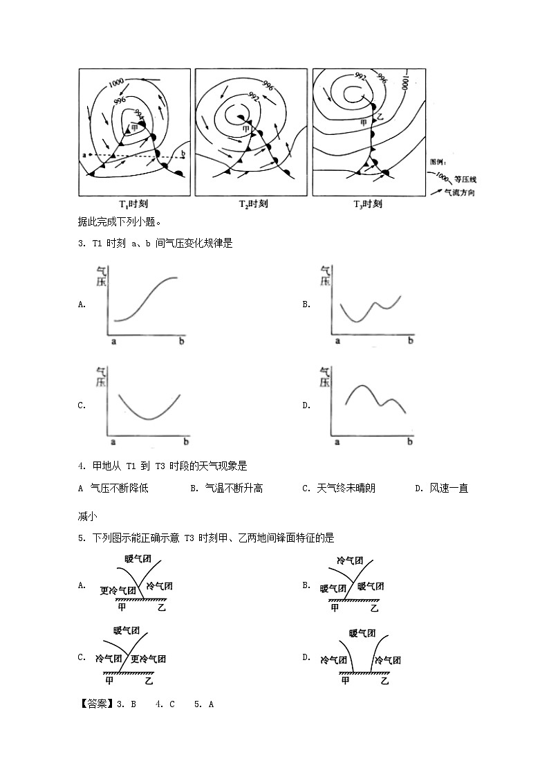 贵州省遵义第二教育集团2020届高三上学期第一次大联考文综地理试题02