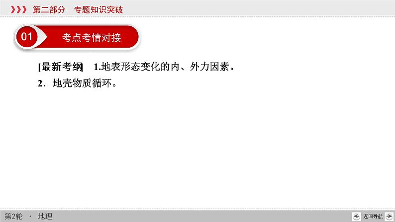 2020届高考地理二轮复习课件:地表形态的变化(共57张PPT)03
