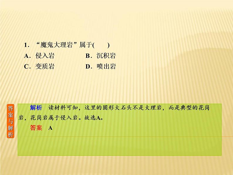 2019届 二轮复习 专题微练 :专题微练6地壳运动规律课件(23张)03