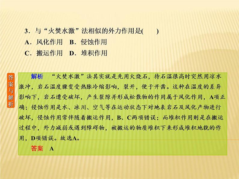 2019届 二轮复习 专题微练 :专题微练6地壳运动规律课件(23张)06