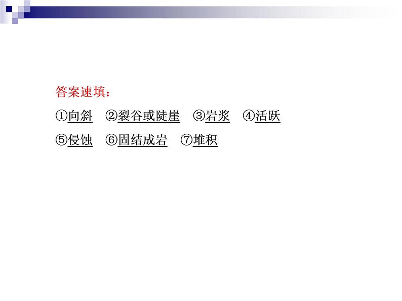 2018届《红对勾》高考地理二轮复习课件:专题5 地壳的运动规律08