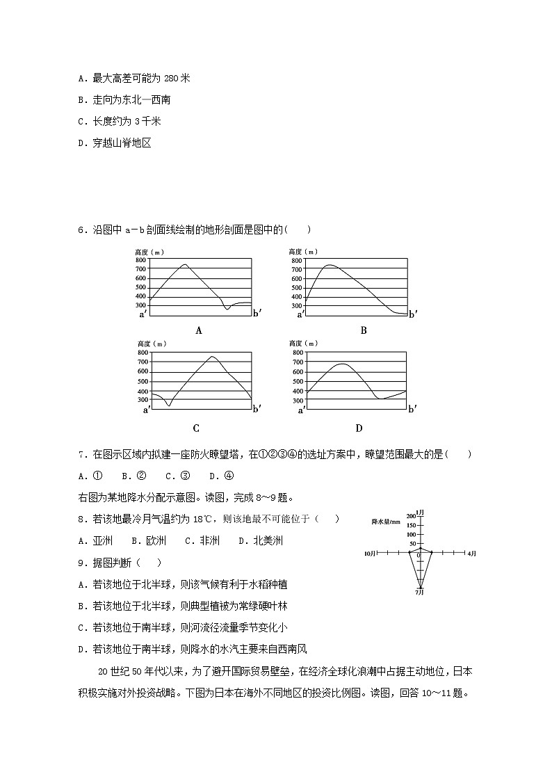 2018-2019学年江西省上饶中学高二上学期开学检测地理试题(零班) Word版第2页