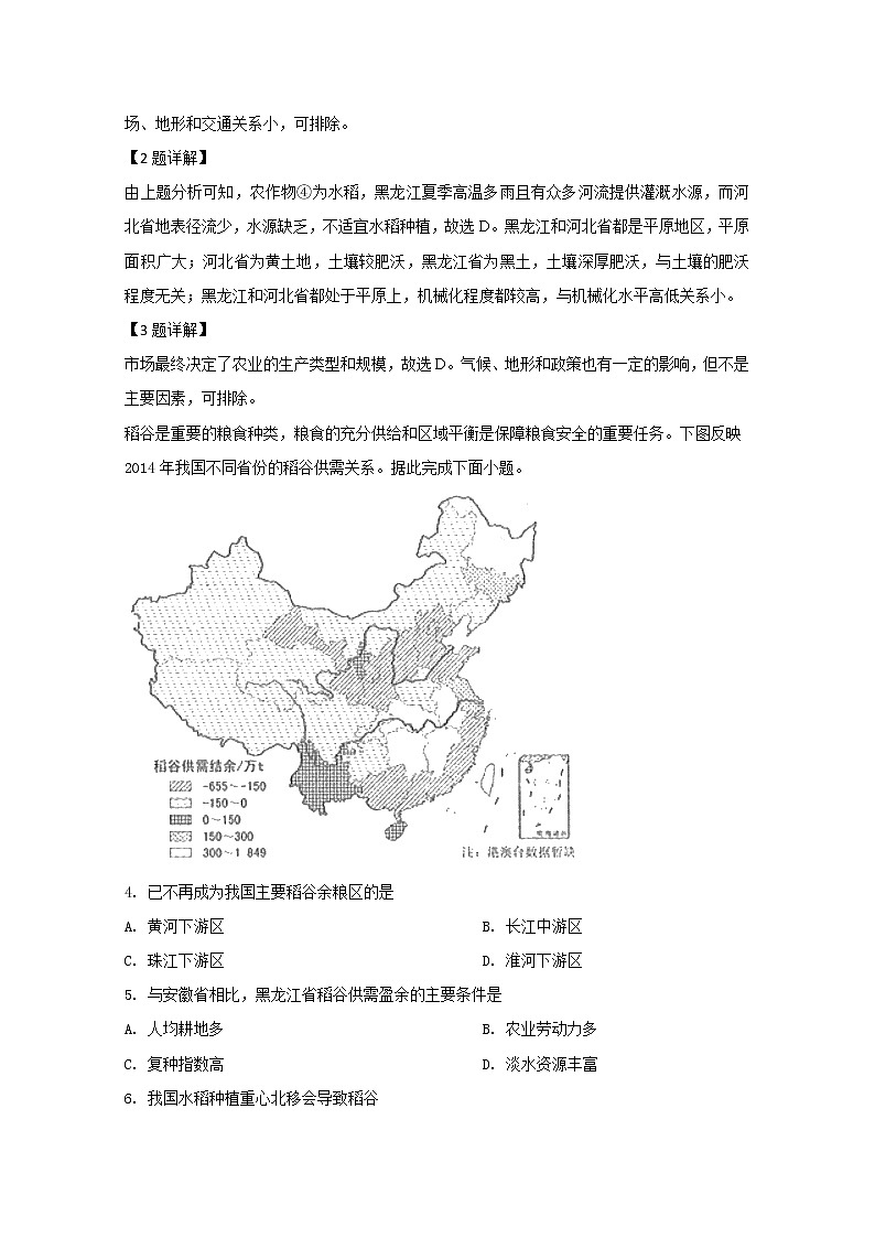 山东省济南外国语学校2019-2020学年高一4月月考地理试题02