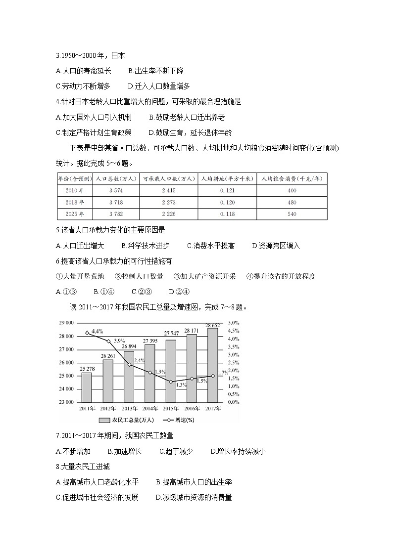河南省南阳市六校2019-2020学年高一下学期第一次联考试题 地理02