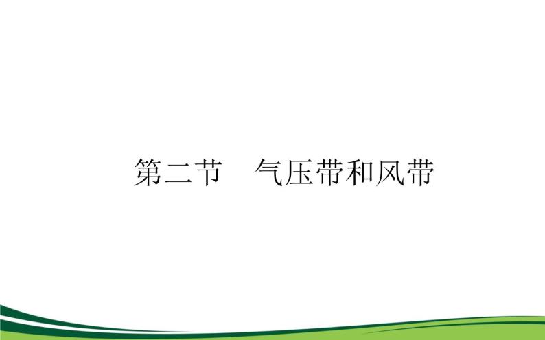 （新）人教版高中地理选择性必修1课件：3.2 气压带和风带01