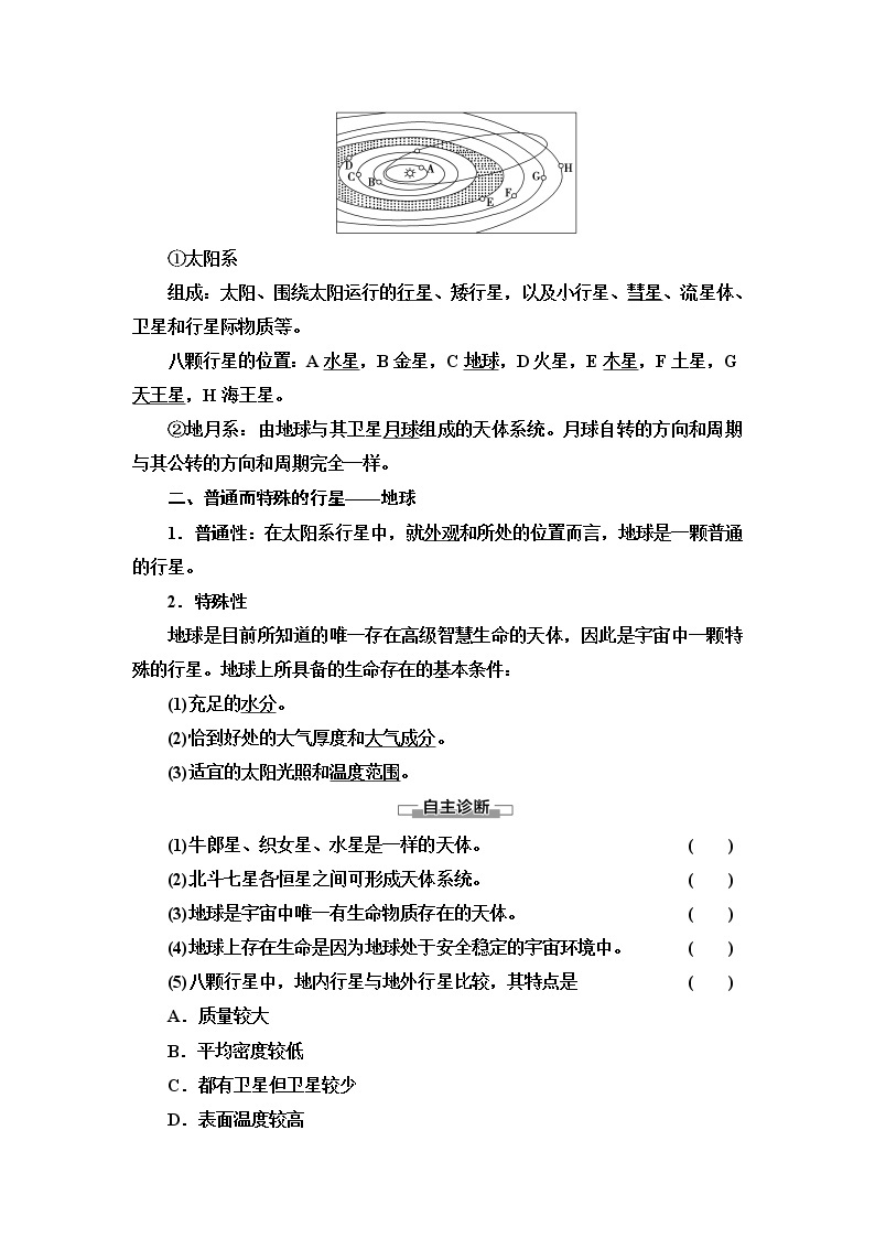 2020-2021学年地理湘教版必修1教师用书：第1章第1节　地球的宇宙环境02