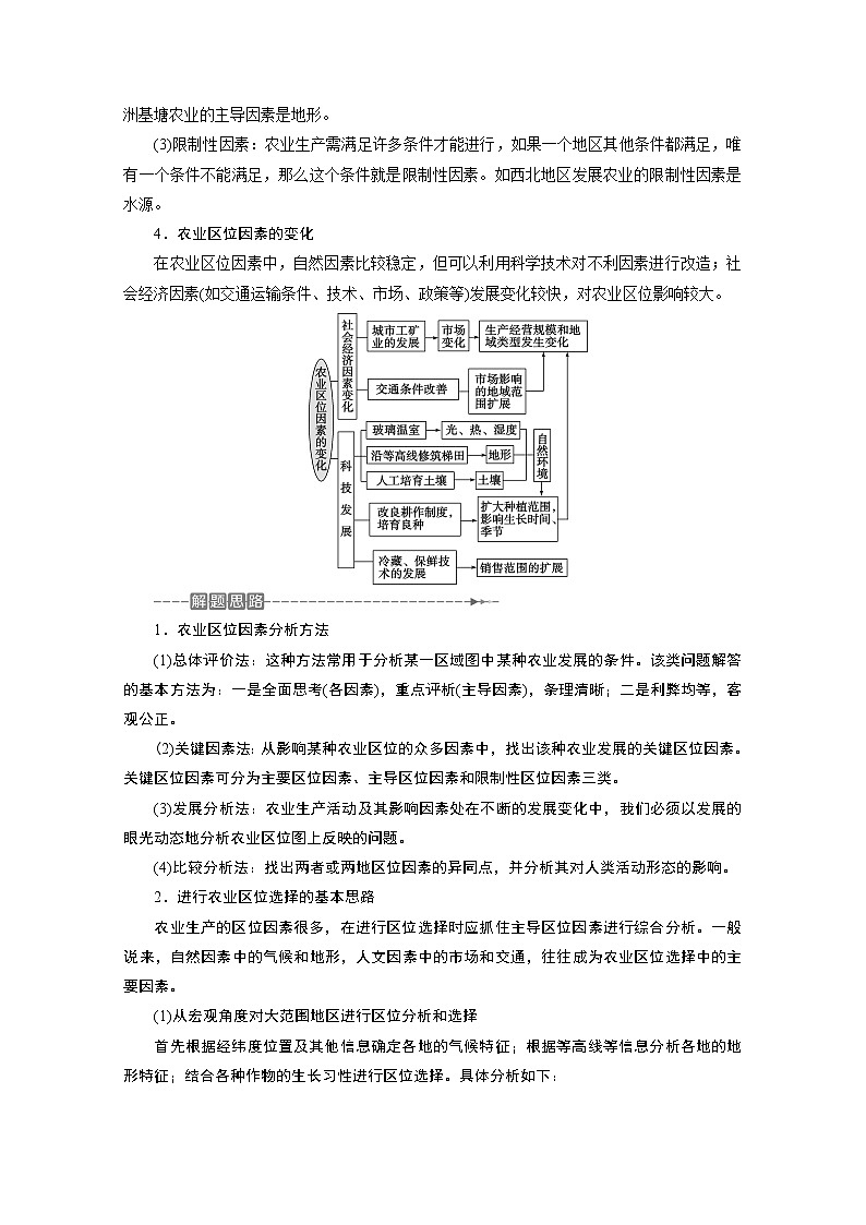 2020浙江高考地理二轮讲义:专题十一 农业与工业03