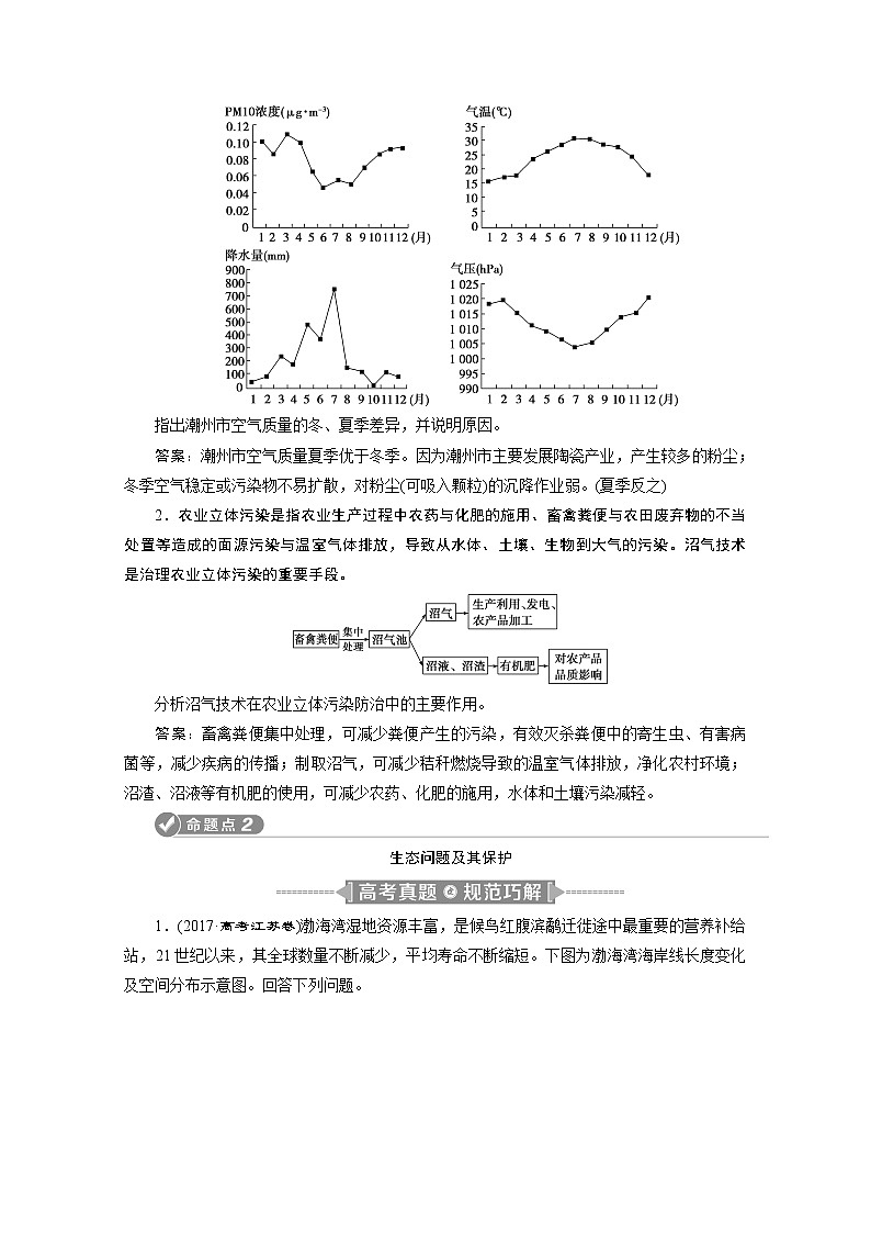 2020江苏高考地理二轮讲义:命题主题十四 环境保护03