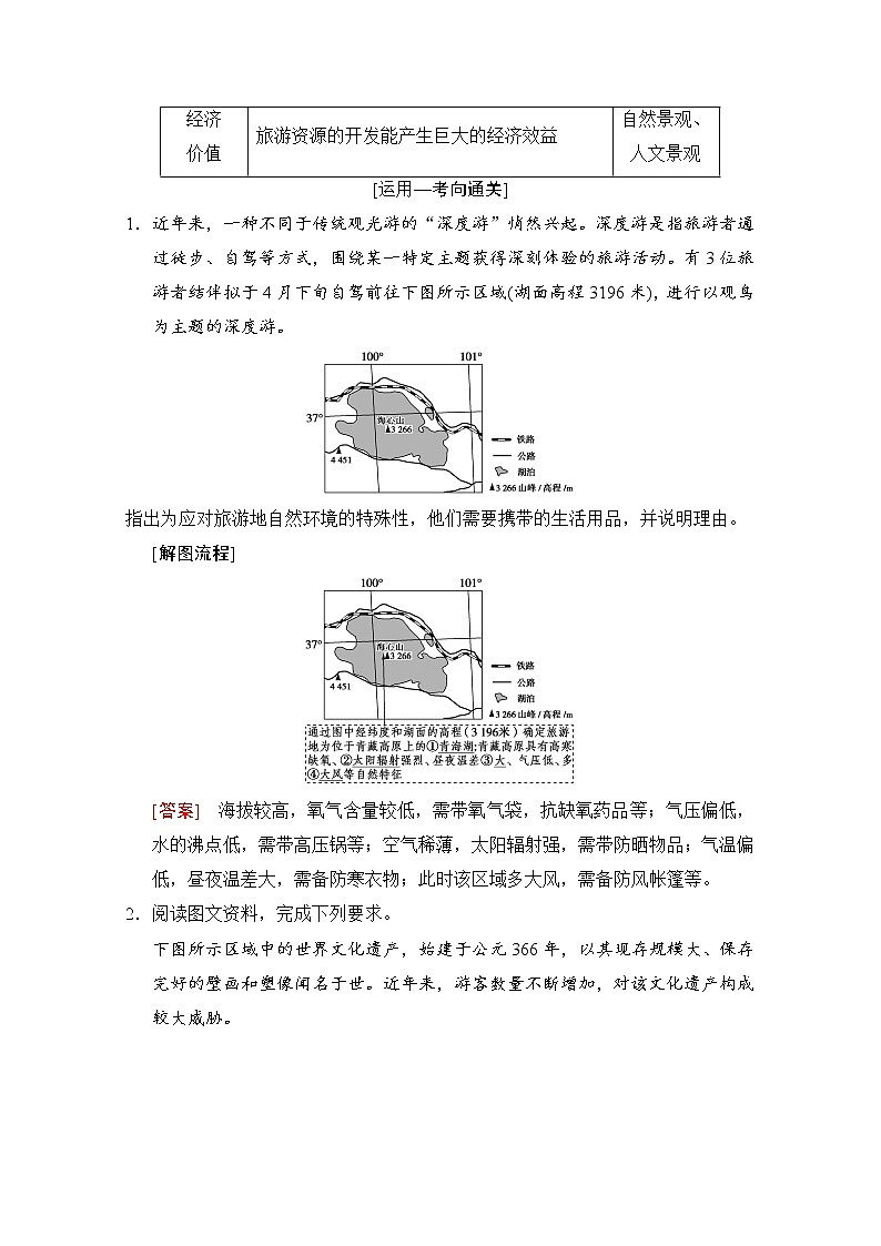 2019届《新动力高考突破》高三地理人教版一轮复习教师用书:选修Ⅲ旅游地理03
