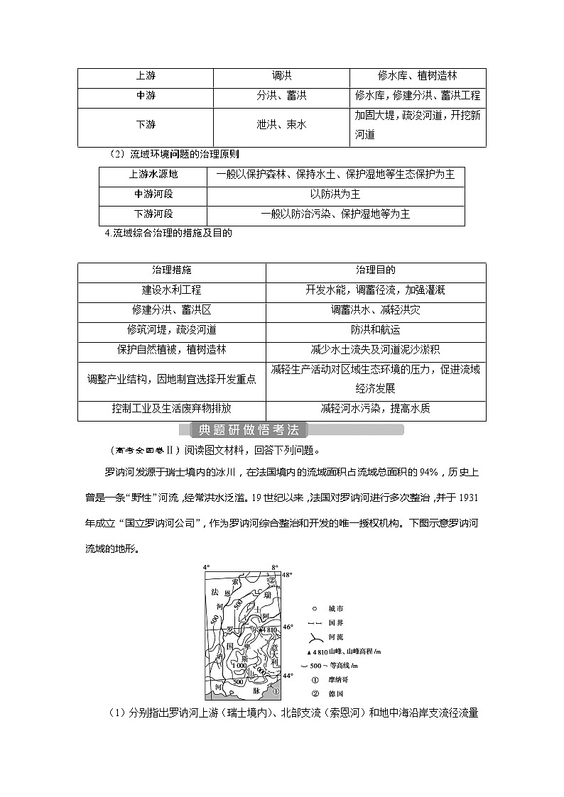 2021版新高考选考地理(人教版)一轮复习教师用书:第35讲 流域内的协调发展第2页