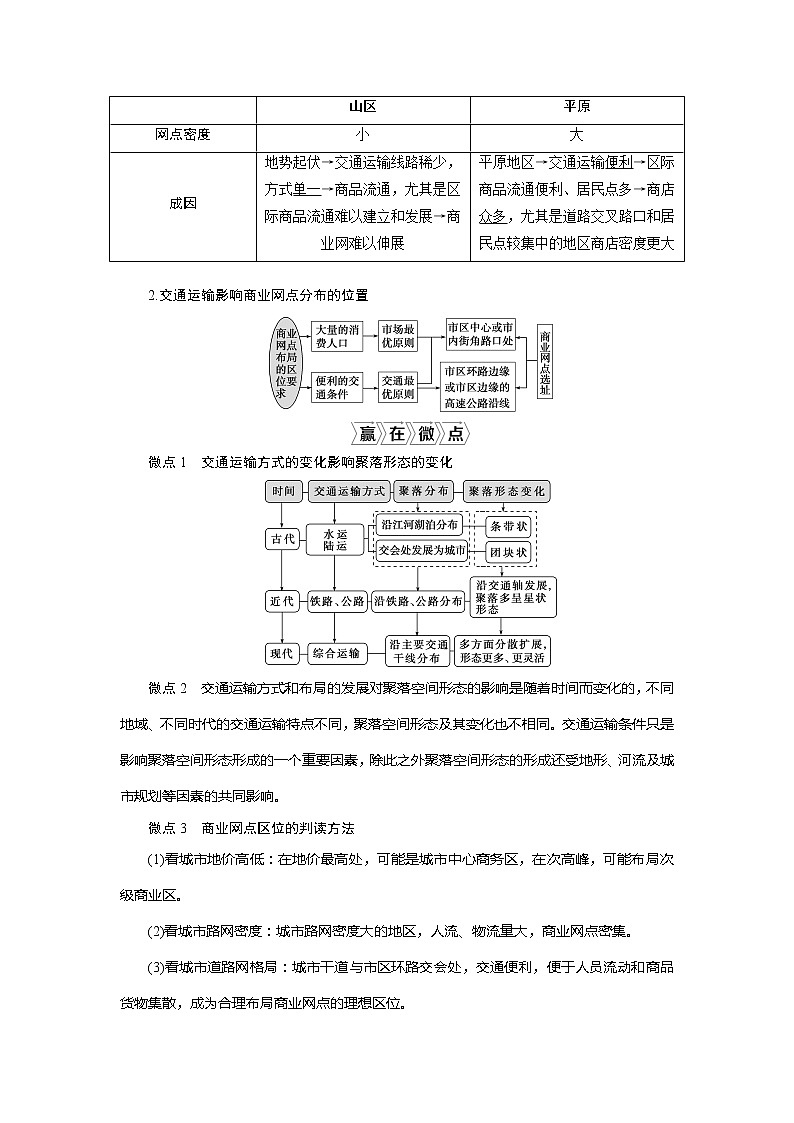 2021版新高考地区选考地理(鲁教版)一轮复习教师用书:第29讲 交通和通信发展带来的变化第2页